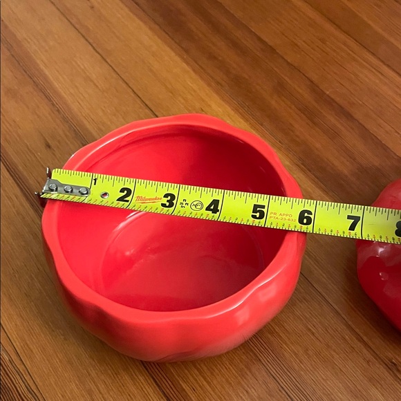 Red Tomato Ceramic Container - Picture 7 of 9
